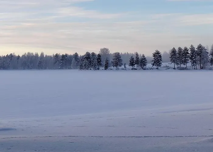 Talo Kainuun Korvessa Kiekinkoskella *